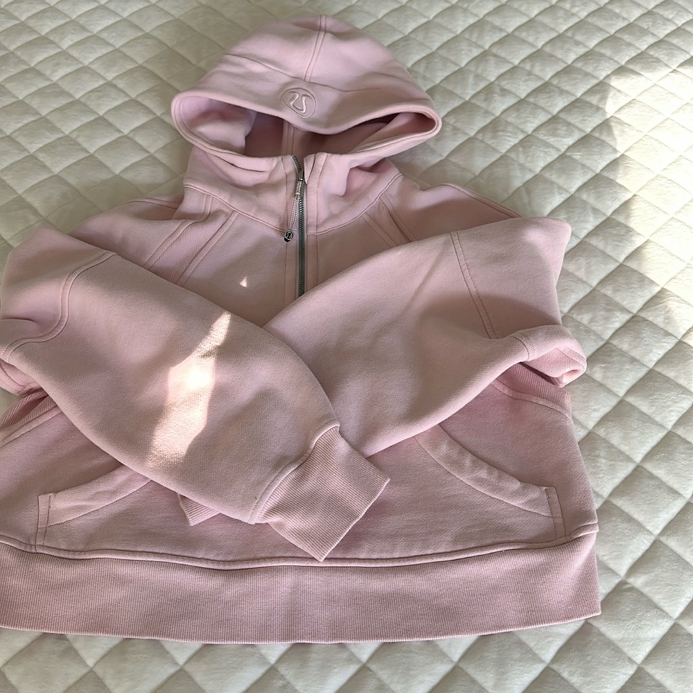 Scuba Overiszed Half-Zip Hoodie, Pink XS/S